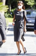 QUEEN LETIZIA OF SPAIN at a Working Meeting at Mutua Madrilena Headquarters 06/02/2021