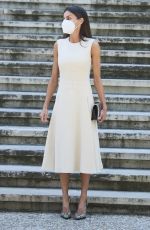 QUEEN LETIZIA OF SPAIN at Inauguration of Emila Pardo Bazan Exhibition at National Library in Madrid 06/08/2021