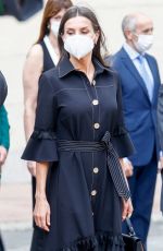 QUEEN LETIZIA OF SPAIN at Inauguration of Terrorism Victims Memorial Center in Vitoria 06/01/2021