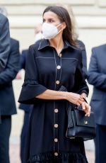 QUEEN LETIZIA OF SPAIN at Inauguration of Terrorism Victims Memorial Center in Vitoria 06/01/2021