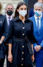 QUEEN LETIZIA OF SPAIN at Inauguration of Terrorism Victims Memorial Center in Vitoria 06/01/2021