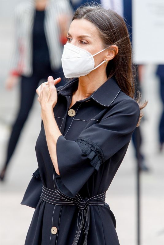 QUEEN LETIZIA OF SPAIN at Inauguration of Terrorism Victims Memorial Center in Vitoria 06/01/2021