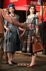 RACHEL BROSNAHAN and MARIN HINKLE on the Set of The Marvelous Mrs Maisel in New York 06/01/2021