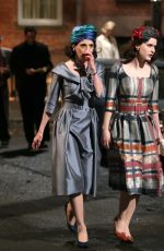 RACHEL BROSNAHAN and MARIN HINKLE on the Set of The Marvelous Mrs Maisel in New York 06/01/2021