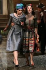 RACHEL BROSNAHAN and MARIN HINKLE on the Set of The Marvelous Mrs Maisel in New York 06/01/2021
