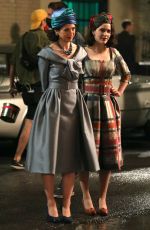 RACHEL BROSNAHAN and MARIN HINKLE on the Set of The Marvelous Mrs Maisel in New York 06/01/2021