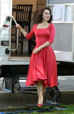 RACHEL BROSNAHAN on the Set of The Marvelous Mrs Maisel in New York 06/13/2021