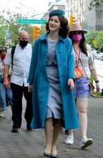 RACHEL BROSNAHAN on the Set of The Marvelous Mrs Maisel in New York 06/13/2021