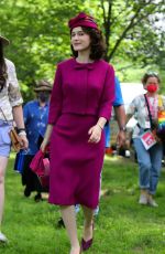 RACHEL BROSNAHAN on the Set of The Marvelous Mrs Maisel in New York 06/13/2021