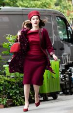 RACHEL BROSNAHAN on the Set of The Marvelous  Mrs. Maisel in New York 06/04/2021