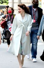 RACHEL BROSNAHAN on the Set of The Marvelous Mrs. Maisel in New York 06/24/2021