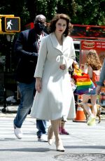 RACHEL BROSNAHAN on the Set of The Marvelous Mrs. Maisel in New York 06/24/2021
