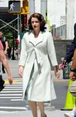 RACHEL BROSNAHAN on the Set of The Marvelous Mrs. Maisel in New York 06/24/2021