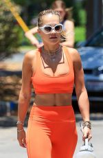 RITA ORA in Tights Heading to Pilates Class in Los Angeles 06/13/2021