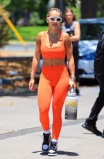 RITA ORA in Tights Heading to Pilates Class in Los Angeles 06/13/2021