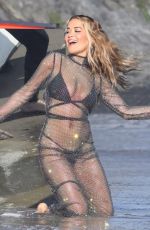 RITA ORA on the Set of Her New Music Video in Malibu 06/27/2021