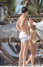 ROCIO CABALLERO CAMACHO in Bikini at a Beach in Tulum 06/02/2021