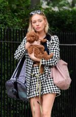 ROXY HORNER Out with Her Dog in London 06/24/2021