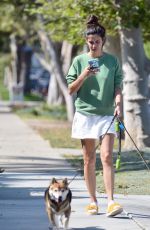 SARA SAMPAIO Out with Her Dogs Kyta and South in Los Angeles 06/03/2021