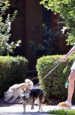 SARA SAMPAIO Out with Her Dogs Kyta and South in Los Angeles 06/03/2021