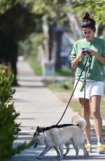 SARA SAMPAIO Out with Her Dogs Kyta and South in Los Angeles 06/03/2021