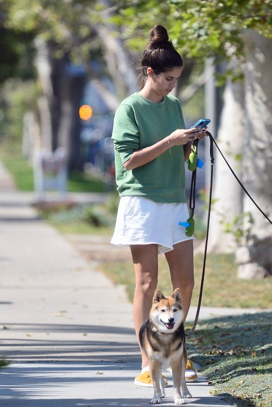 SARA SAMPAIO Out with Her Dogs Kyta and South in Los Angeles 06/03/2021