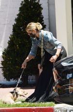 SARAH MICHELLE GELLAR Out with Her Dog in Los Angeles 06/14/2021