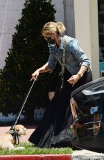 SARAH MICHELLE GELLAR Out with Her Dog in Los Angeles 06/14/2021