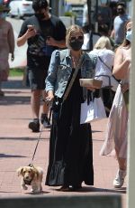 SARAH MICHELLE GELLAR Out with Her Dog in Los Angeles 06/14/2021