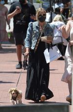 SARAH MICHELLE GELLAR Out with Her Dog in Los Angeles 06/14/2021