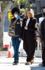 SARAH PAULSON on the set of American Crime Story 06/27/2021