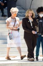 SARAH PAULSON on the set of American Crime Story 06/27/2021