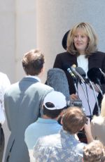 SARAH PAULSON on the set of American Crime Story 06/27/2021