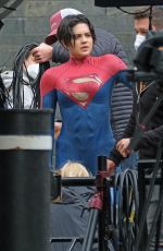 SASHA CALLE on the Set of The Flash in London 06/20/2021