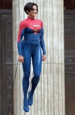 SASHA CALLE on the Set of The Flash in London 06/20/2021