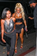 SAWEETIE Arrives at Delilah in West Hollywood 06/05/2021