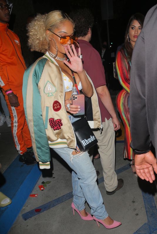 SAWEETIE Leaves a Party at Highlight Room in Los Angeles 06/24/2021