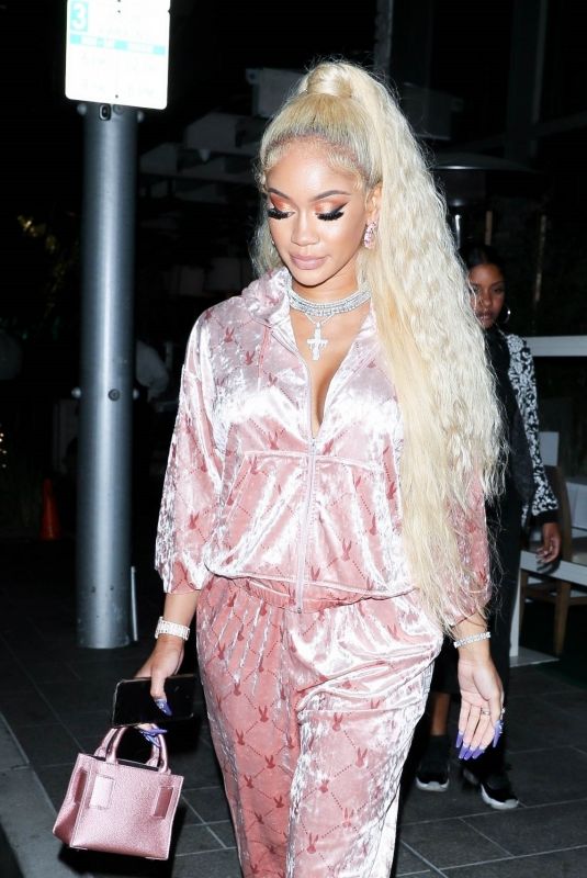 SAWEETIE Out for Dinner at Avra in Beverly Hills 06/07/2021