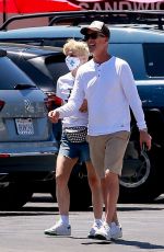 SELMA BLAIR and David Lyons at Sweet Flower Dispensary in Studio City 06/12/2021