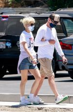 SELMA BLAIR and David Lyons at Sweet Flower Dispensary in Studio City 06/12/2021