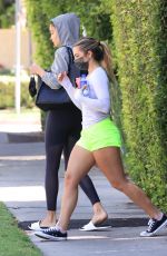 SHANINA SHAIK and ADDISON RAE Leaves Morning Pilates Class in West Hollywood 06/09/2021