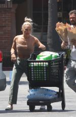 SHARNA BURGESS and Brian Austin Green Shopping at Ralphs in Malibu 06/14/2021