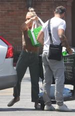 SHARNA BURGESS and Brian Austin Green Shopping at Ralphs in Malibu 06/14/2021
