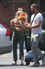 SHARNA BURGESS and Brian Austin Green Shopping at Ralphs in Malibu 06/14/2021