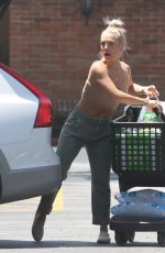 SHARNA BURGESS and Brian Austin Green Shopping at Ralphs in Malibu 06/14/2021