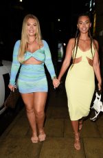 SHAUGNA PHILLIPS and SOPHIE PIPER at The I Saw It First Love Island Party in Manchester 06/28/2021