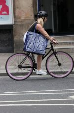 SIAN WELBY Out Riding a Bike in London 06/11/2021