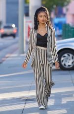 SKAI JACKSON Heading for Dinner at Katana in West Hollywood 06/14/2021