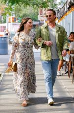 SOPHIA BUSH and Grant Hughes Out in New York 06/18/2021