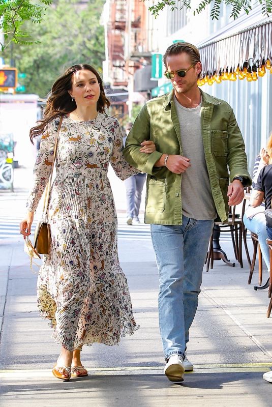 SOPHIA BUSH and Grant Hughes Out in New York 06/18/2021